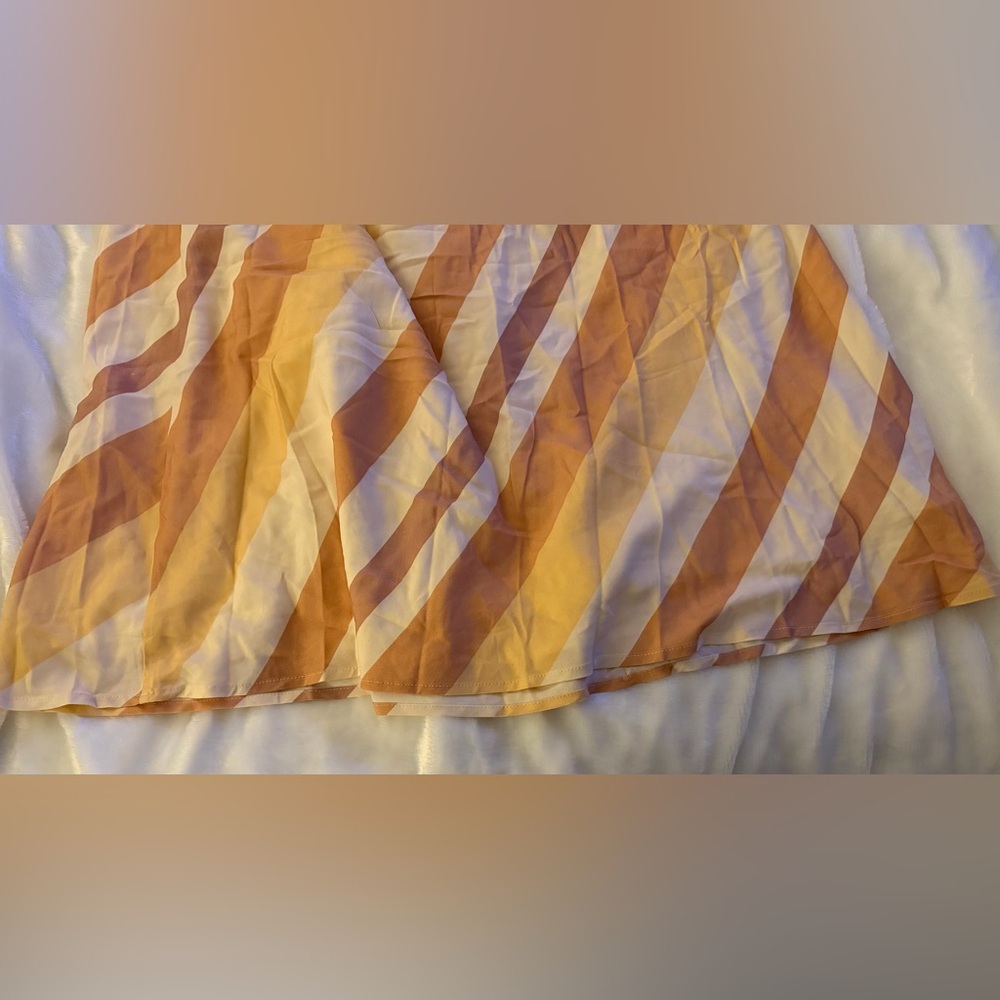 Petal & Pup Striped Tan and Cream Maxi Dress - Picture 10 of 12